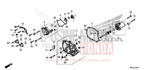 COUVERCLE DE CHANGEMENT (DCT) GL1800DAK de 2019